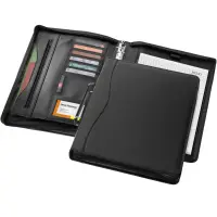 Cartella con blocco A4 EBONY promozionale con zip e tasche