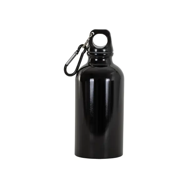 Borraccia in alluminio con moschettone 400ml - Immagine 3