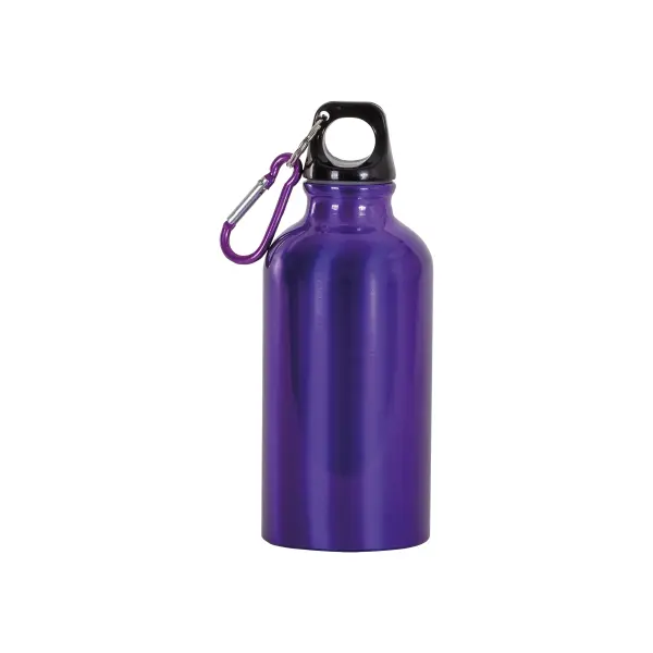 Borraccia in alluminio con moschettone 400ml - Immagine 1
