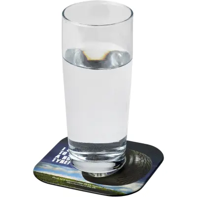 Sottobicchiere quadrato in gomma Brite-Mat - Immagine 1
