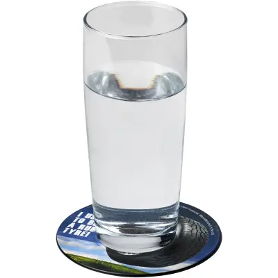 Sottobicchiere rotondo in gomma Brite-Mat - Immagine 1