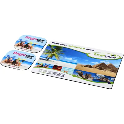 Tappetino mouse SET BRITE-MAT® 3 con stampa del tuo logo - Immagine 4