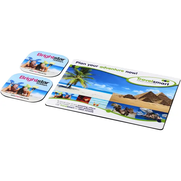 Tappetino mouse SET BRITE-MAT® 3 con stampa del tuo logo - Immagine 4