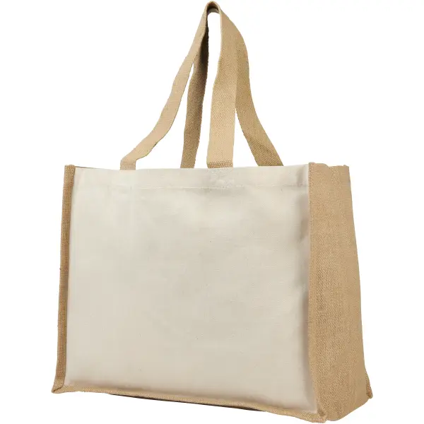 Shopper in iuta e canvas 320gr 23L Varai - Immagine 4
