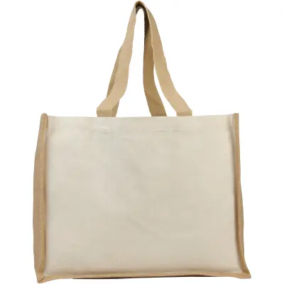 Shopper in iuta e canvas 320gr 23L Varai - Immagine 5