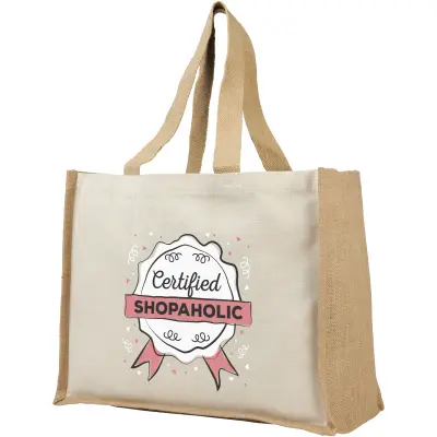 Shopper in iuta e canvas 320gr 23L Varai - Immagine 6