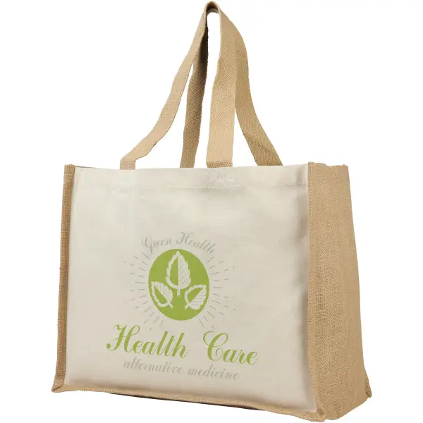 Shopper in iuta e canvas 320gr 23L Varai - Immagine 7
