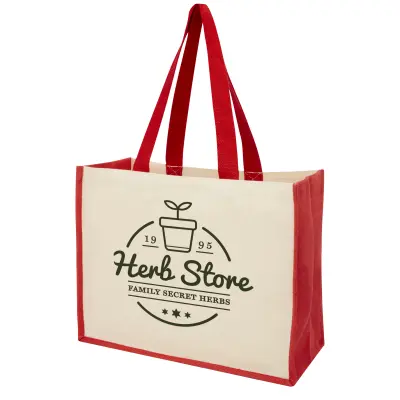 Shopper in iuta e canvas 320gr 23L Varai - Immagine 12