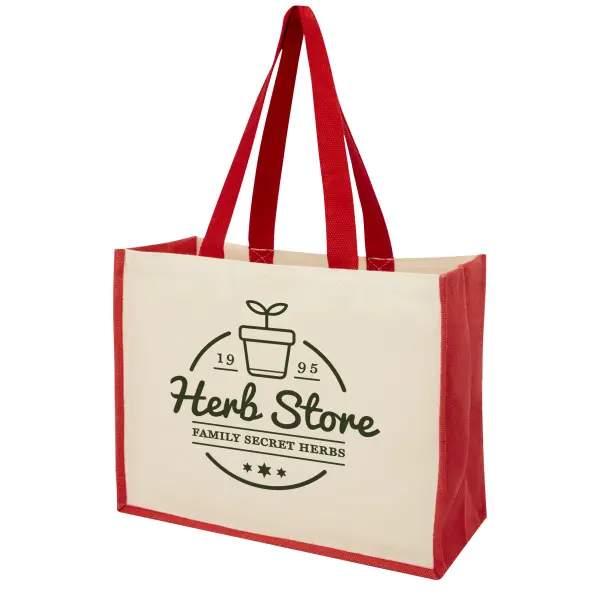 Shopper in iuta e canvas 320gr 23L Varai - Immagine 12