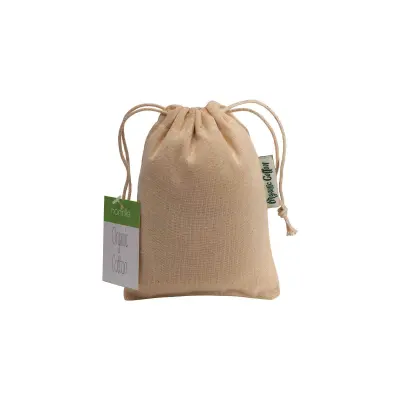 Sacchetto regalo in cotone organico10x14 - Immagine 2