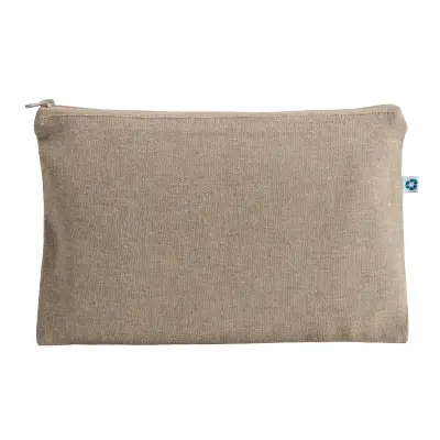 Beauty case in cotone riciclato con zip - Immagine 2
