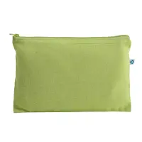 Beauty case in cotone riciclato con zip