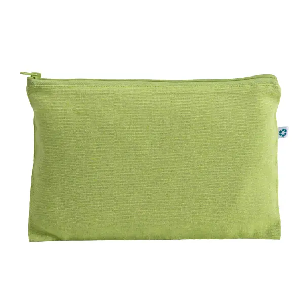 Beauty case in cotone riciclato con zip - Immagine 1