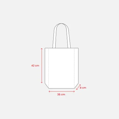 Shopper rPET con soffietto 38x42x8 EVELINA - Immagine 3