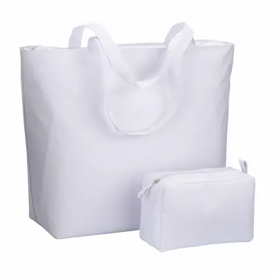 Borsa mare in poliestere manici lunghi chiusura zip - Immagine 19