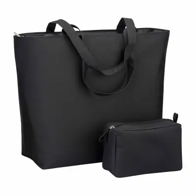 Borsa mare in poliestere manici lunghi chiusura zip - Immagine 16