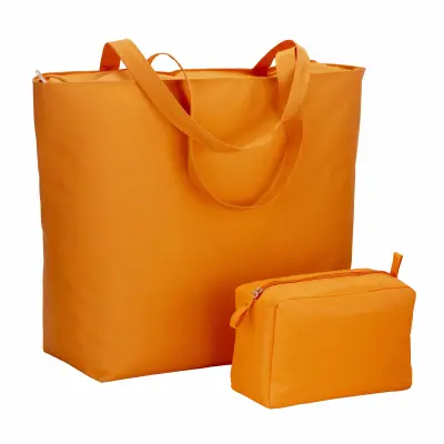 Borsa mare in poliestere manici lunghi chiusura zip - Immagine 7
