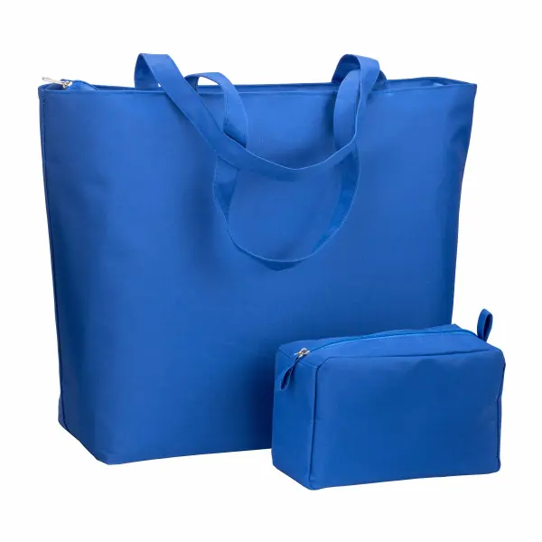 Borsa mare in poliestere manici lunghi chiusura zip - Immagine 4