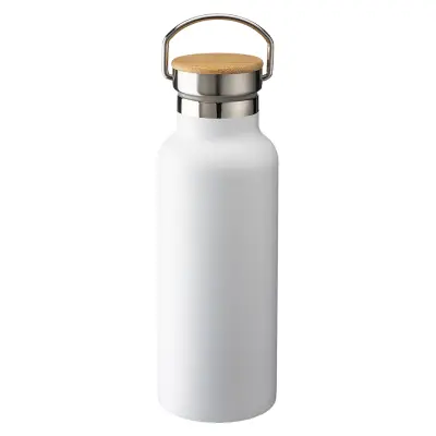 Thermos in acciaio e tappo in bamboo 500 ml - Immagine 9
