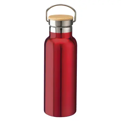 Thermos in acciaio e tappo in bamboo 500 ml - Immagine 7