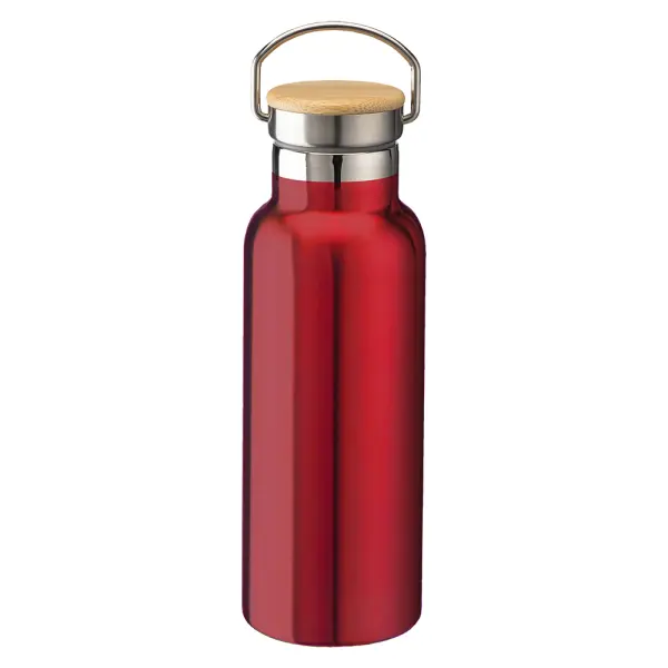 Thermos in acciaio e tappo in bamboo 500 ml - Immagine 7