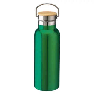 Thermos in acciaio e tappo in bamboo 500 ml - Immagine 6