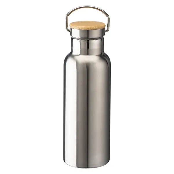 Thermos in acciaio e tappo in bamboo 500 ml - Immagine 5