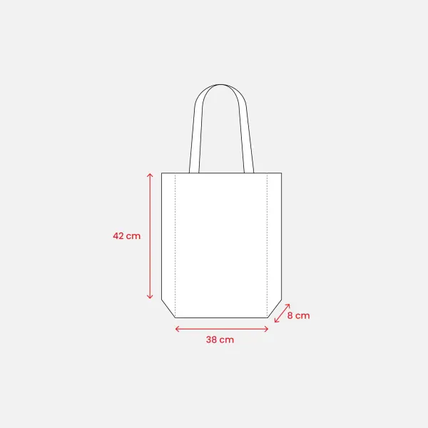 Shopper in rPET arcobaleno 38x42x8 GIAMILA - Immagine 3