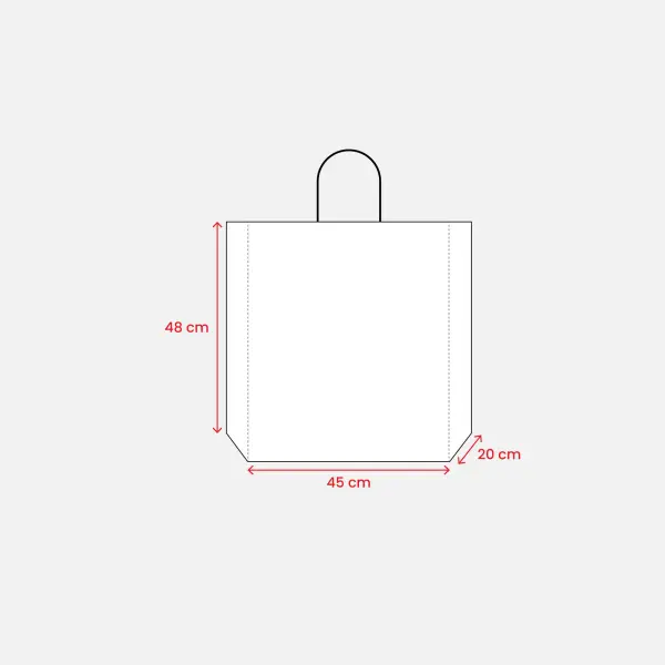Shopper carta riciclata 45x48x20 GIGLIOLA - Immagine 3