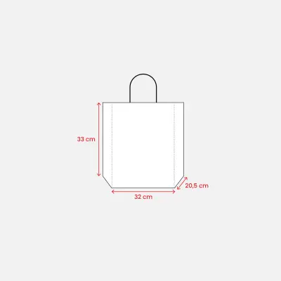 Shopper carta riciclata 32x20,5x33 GINA - Immagine 3