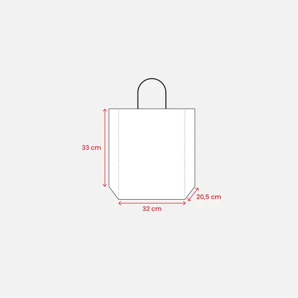 Shopper carta riciclata 32x20,5x33 GINA - Immagine 3