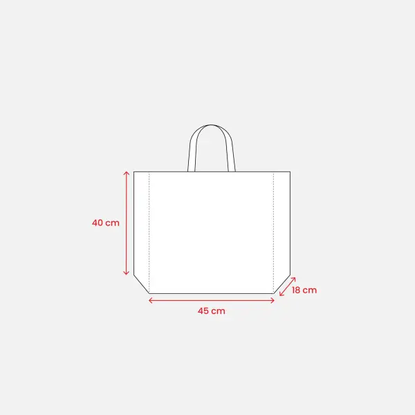 Shopper in PP riciclato laminato 45x40x18 GUIA - Immagine 20