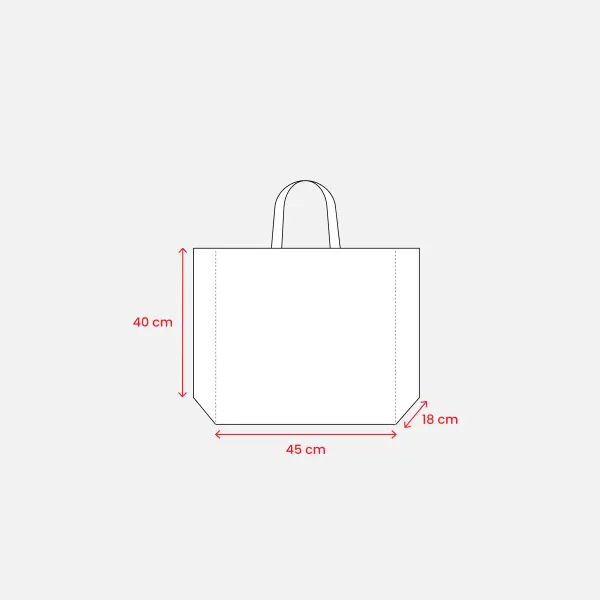 Shopper in PP riciclato laminato 45x40x18 GUIA - Immagine 3