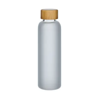 Bottiglia in vetro smerigliato 500 ml e tappo in bamboo - Immagine 10