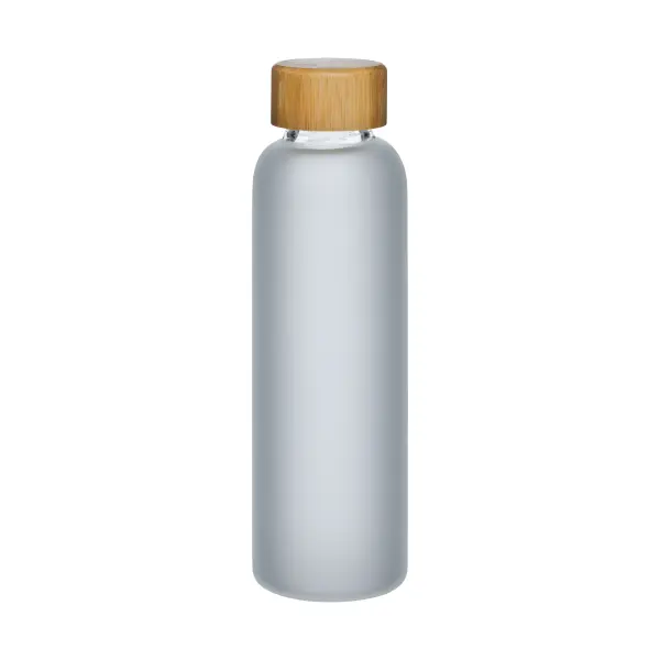 Bottiglia in vetro smerigliato 500 ml e tappo in bamboo - Immagine 10