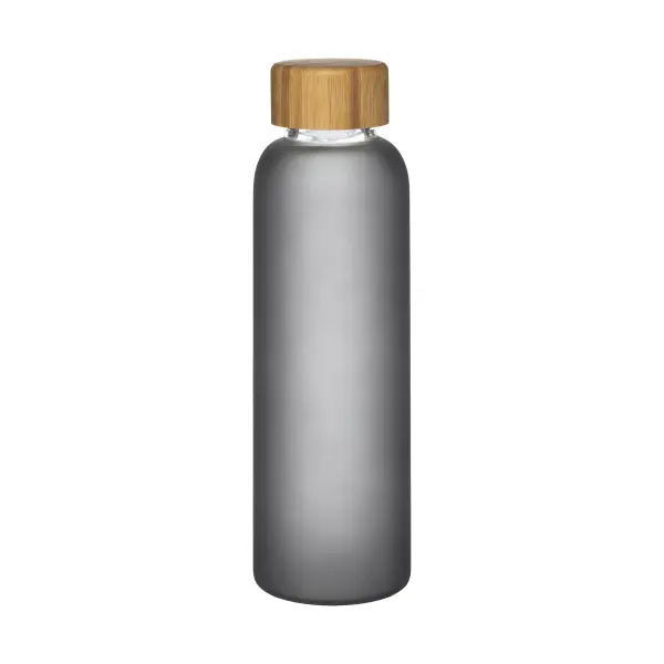 Bottiglia in vetro smerigliato 500 ml e tappo in bamboo - Immagine 8