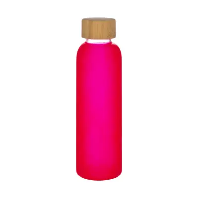Bottiglia in vetro smerigliato 500 ml e tappo in bamboo - Immagine 6