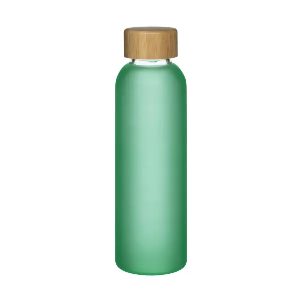 Bottiglia in vetro smerigliato 500 ml e tappo in bamboo - Immagine 4