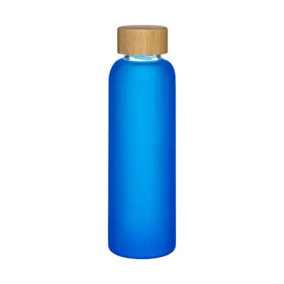 Bottiglia in vetro smerigliato 500 ml e tappo in bamboo - Immagine 2