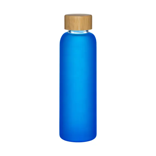 Bottiglia in vetro smerigliato 500 ml e tappo in bamboo - Immagine 2