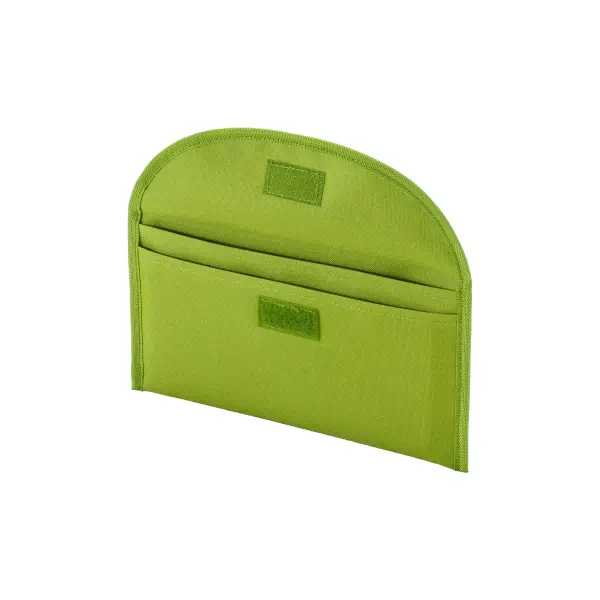 Bustina portadocumenti due tasche e chiusura con velcro - Immagine 2