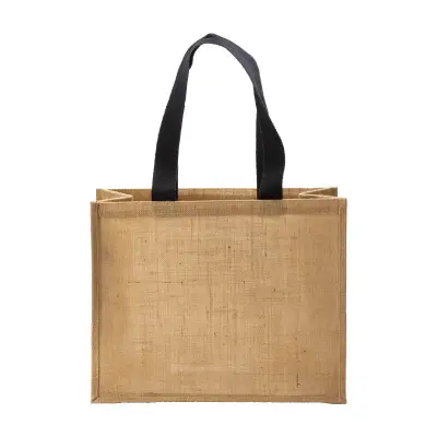 Borsa in juta manici lunghi colorati e soffietto - Immagine 12