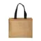 Borsa in juta manici lunghi colorati e soffietto - Anteprima 12