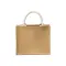 Mini borsa in juta con tasca e manici in cotone - Anteprima 3