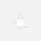 Mini borsa in juta con tasca e manici in cotone - Anteprima 4