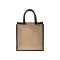 Mini borsa in juta con manici e inserti colorati - Anteprima 12