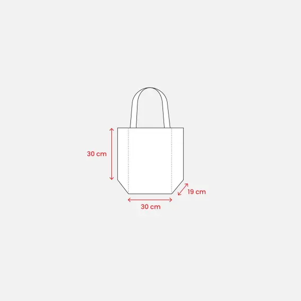 Mini borsa in juta con manici e inserti colorati - Immagine 13