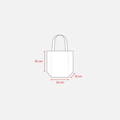 Mini borsa in juta con manici e inserti colorati - Immagine 4