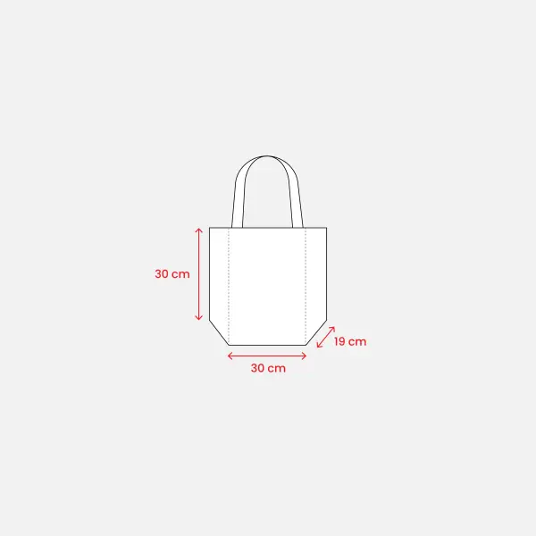 Mini borsa in juta con manici e inserti colorati - Immagine 4