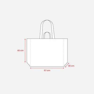 Shopper maxi con manici corti e lunghi 57x40x30 ELVI - Immagine 7